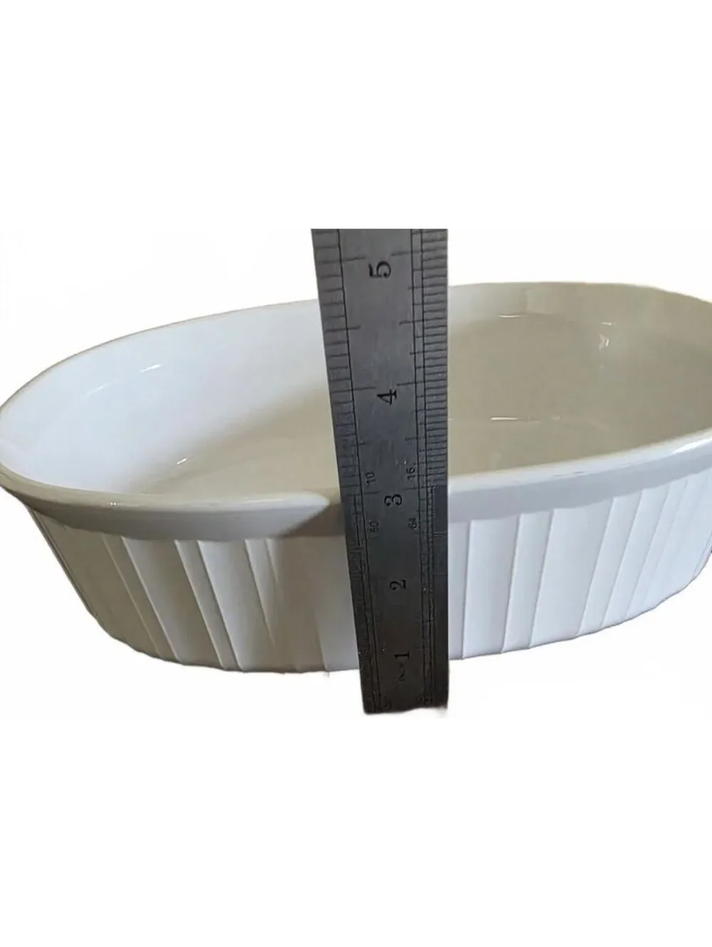 Vintage Corning Ware French White F-2-B Oval Casserole Dish